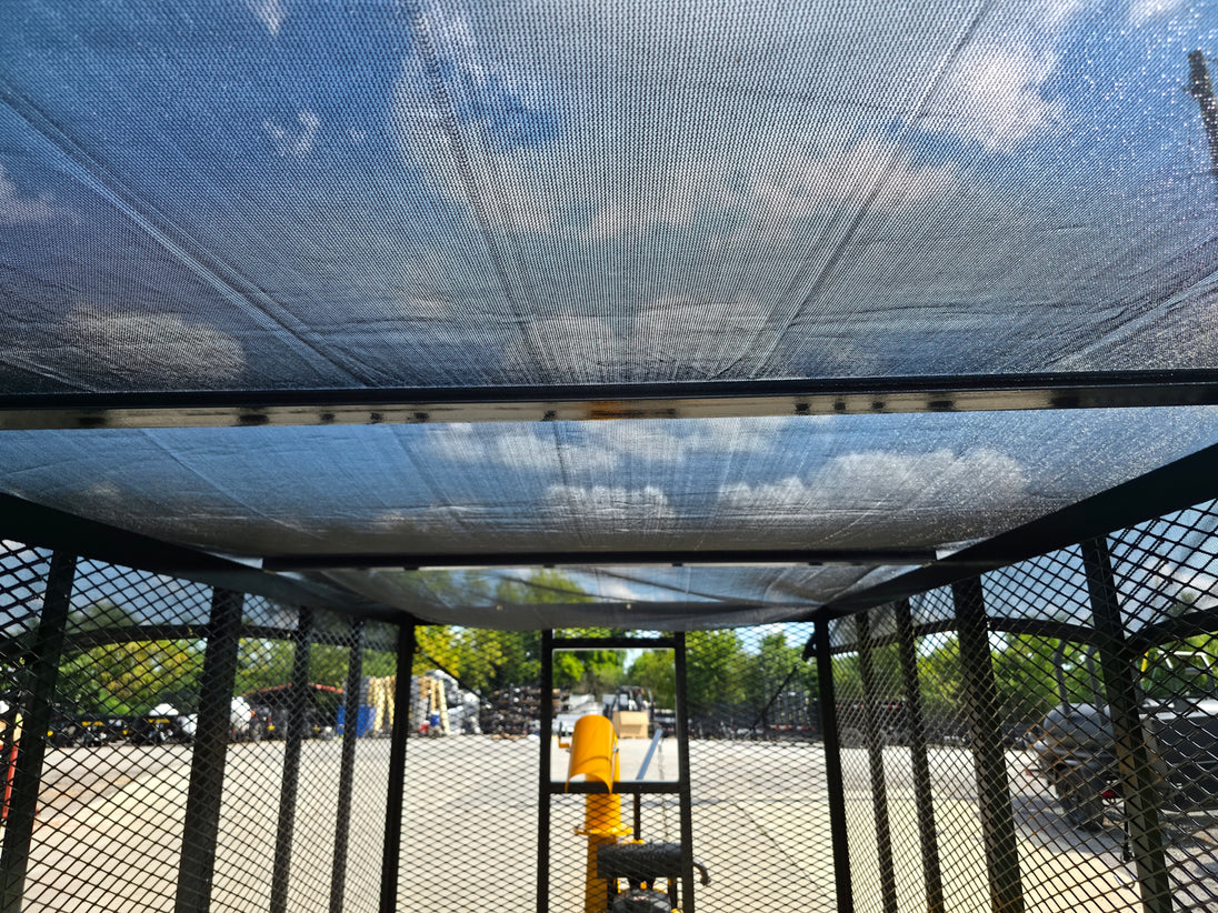 TURF ONE Weibang WBDL5021R with 6.4x14 Leafcage and Tarp Above