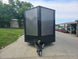 8.5 x 18 Charcoal/Black Enclosed Trailer with Blackout and (2) Heavy-Duty 5,200lb Axles Font 