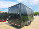 8.5 x 18 Charcoal/Black Enclosed Trailer with Blackout and (2) Heavy-Duty 5,200lb Axles Right Rear