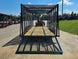 6.4x16 Leaf Clean Up Cage Debris Trailer with 21HP Loader 7K GVWR Rear Gate Down