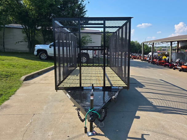 6.4' x 16' Debris Leaf Junk Trash Removal Loader Utility Trailer (2) 3500 Axles Front