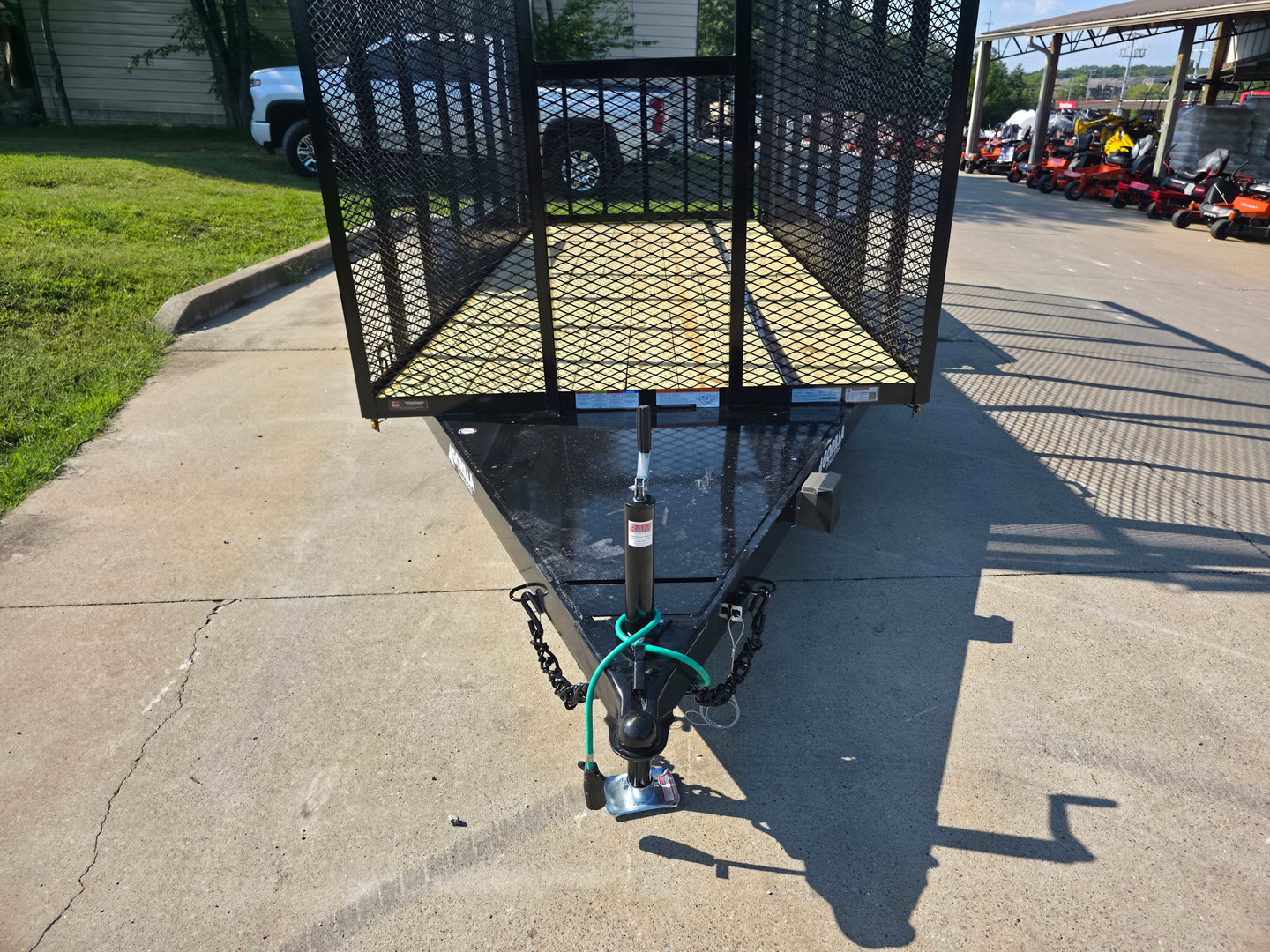 6.4' x 16' Debris Leaf Junk Trash Removal Loader Utility Trailer (2) 3500 Axles Jack