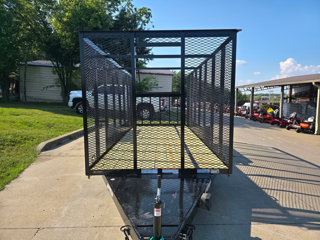 6.4' x 16' Debris Leaf Junk Trash Removal Loader Utility Trailer (2) 3500 Axles Front Window Slot