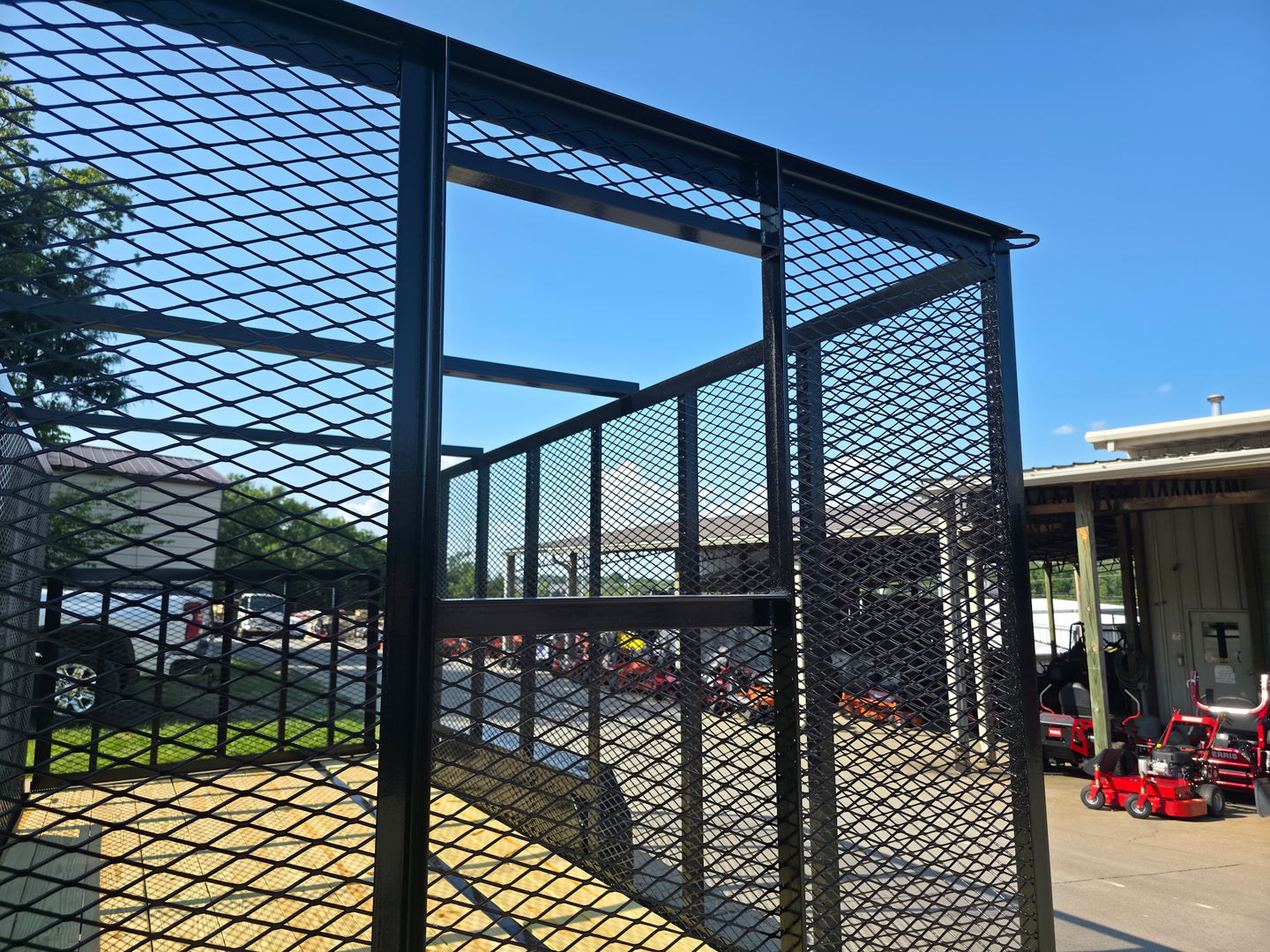 6.4' x 16' Debris Leaf Junk Trash Removal Loader Utility Trailer (2) 3500 Axles Mesh