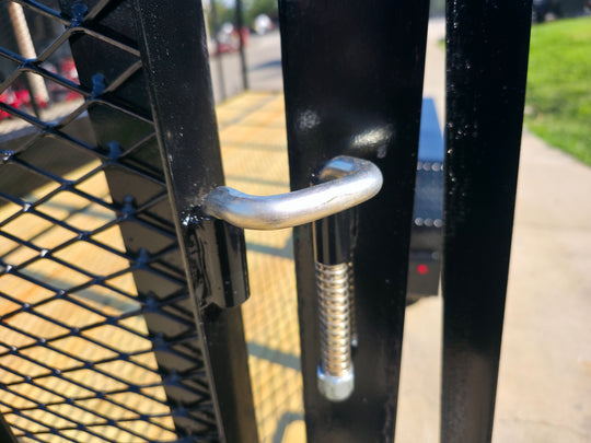 6.4' x 16' Debris Leaf Junk Trash Removal Loader Utility Trailer (2) 3500 Axles Spring Latch