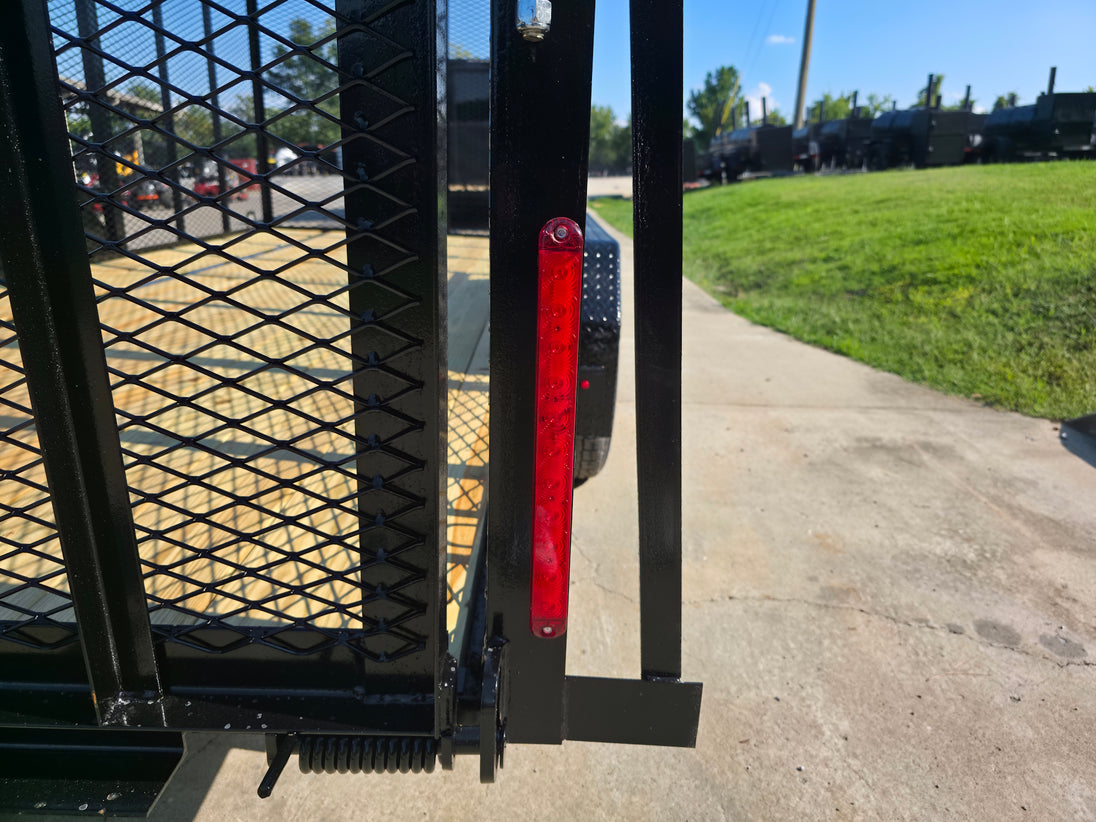 6.4' x 16' Debris Leaf Junk Trash Removal Loader Utility Trailer (2) 3500 Axles LED Light