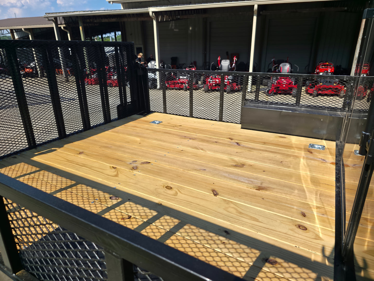 8.5x20 Enclosed Hybrid Black with Black Trim (2) 5200LB Axles Jack Deck