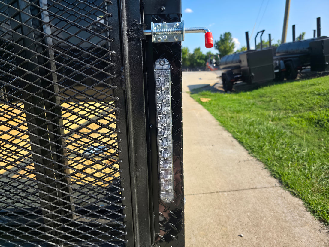 8.5x20 Enclosed Hybrid Black with Black Trim (2) 5200LB Axles Jack LED Brake Light