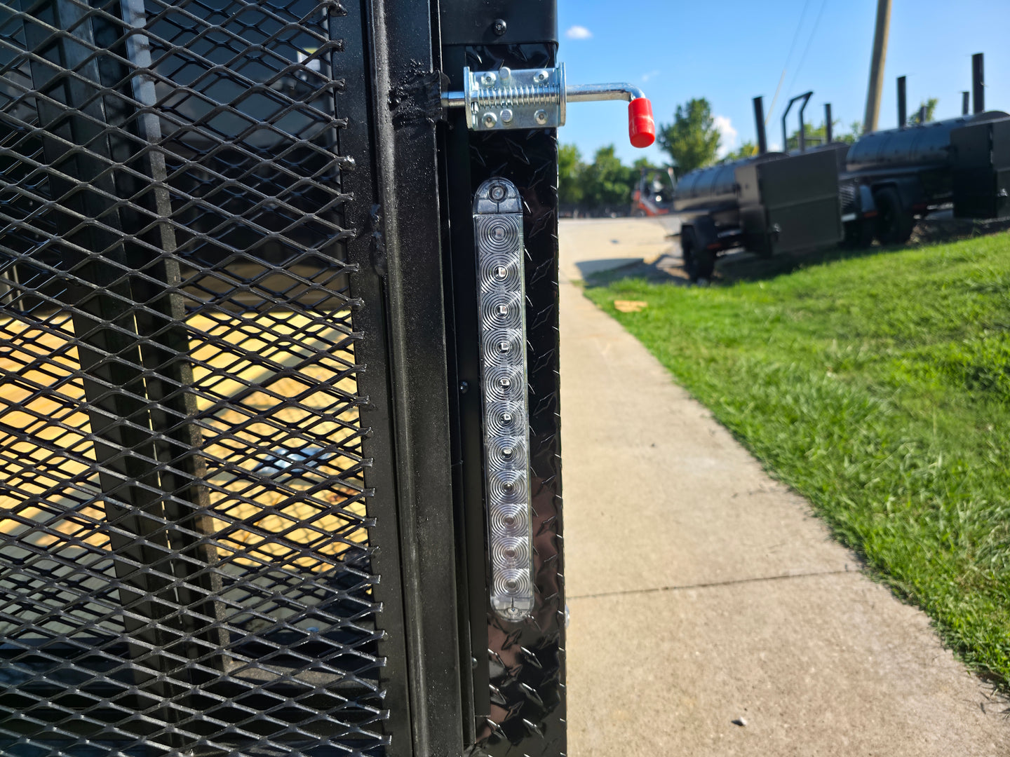 8.5x20 Enclosed Hybrid Black with Black Trim (2) 5200LB Axles Jack LED Brake Light