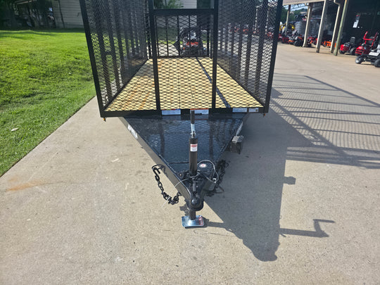 6.4' x 18' Debris Leaf Junk Trash Removal Loader Utility Trailer (2) 3500 Axles Jack