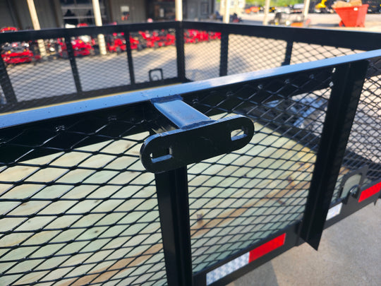 7x14 Tandem Utility Trailer (2) 5200lb Axles w/ Rear Brakes 2FT Mesh Sides Dovetail - SLE Equipment - 13