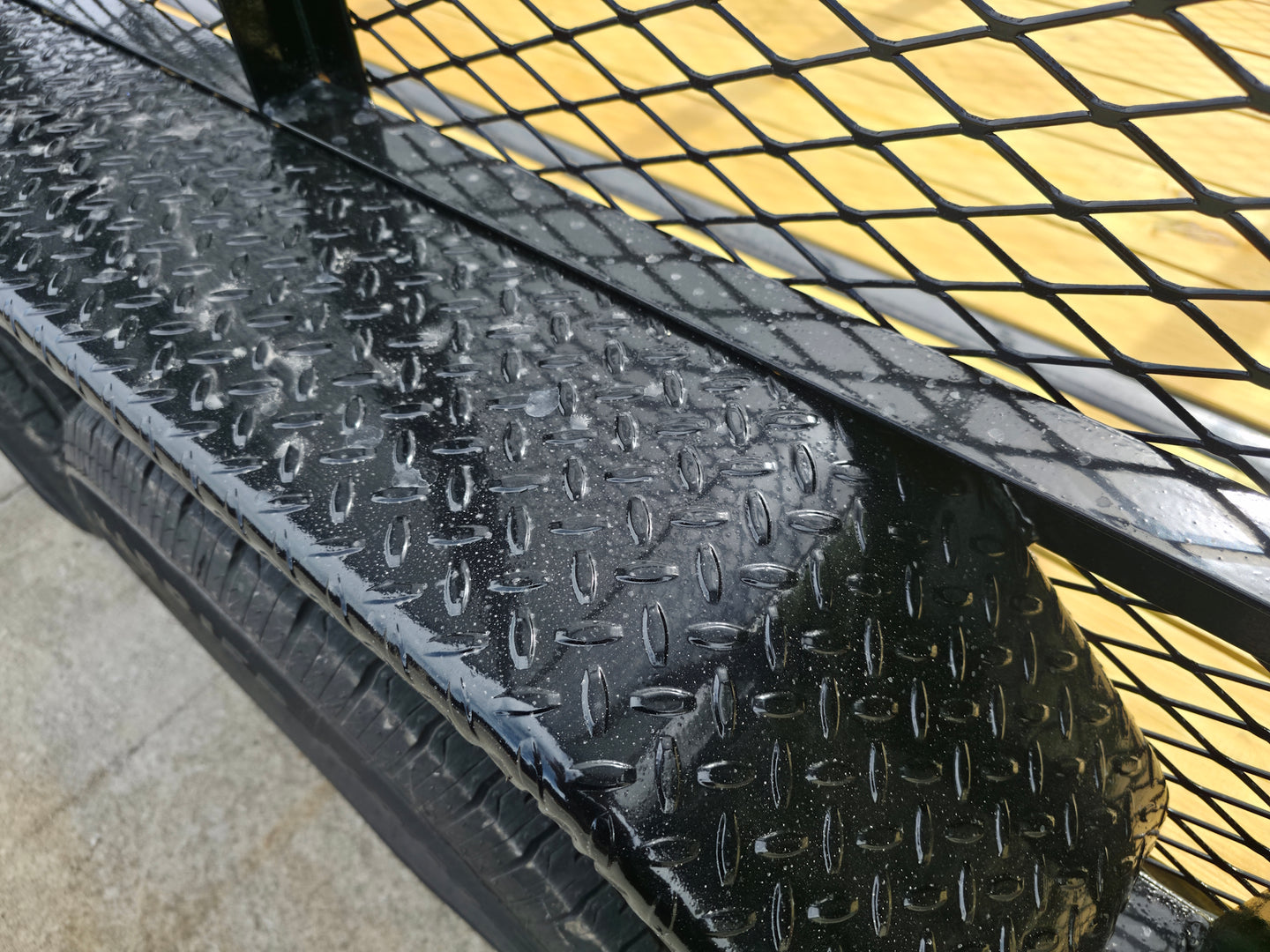 6.4x18 Leaf Cage Debris Trailer with 18HP Debris Loader for Leaf Clean Up  Fender