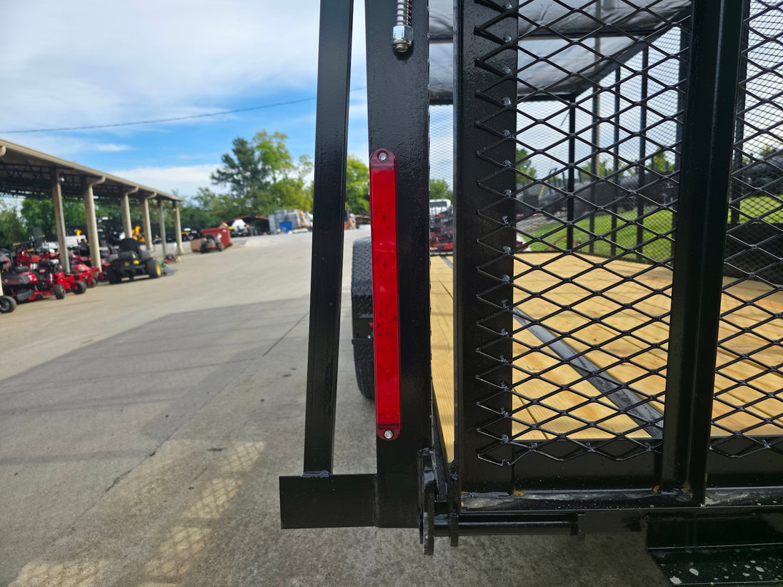 6.4x18 Leaf Cage Debris Trailer with 18HP Debris Loader for Leaf Clean Up LED Brake Light