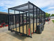6.4x18 Leaf Cage Debris Trailer with 18HP Debris Loader for Leaf Clean Up Right Rear