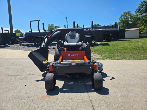 Husqvarna Z254F Special Edition Zero Turn Mower 23HP KAW with 591111401 Triple Bagger Front 