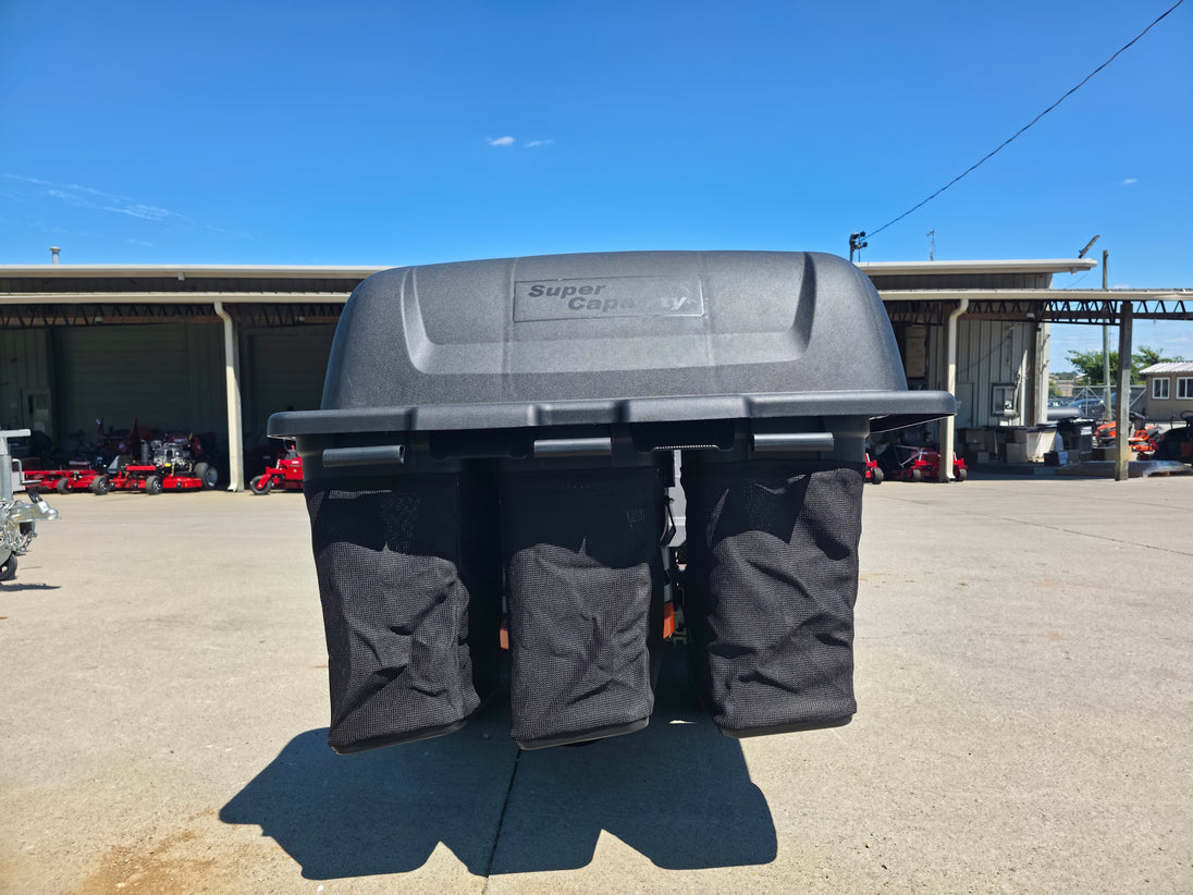 Husqvarna Z254F Special Edition Zero Turn Mower 23HP KAW with 591111401 Triple Bagger Rear