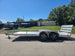 Used 6.4' x 16' All Aluminum Utility Trailer Dual Axle Straight Deck 7K GVWR Left Side