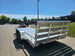 Used 6.4' x 16' All Aluminum Utility Trailer Dual Axle Straight Deck 7K GVWR Left Rear