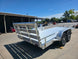 Used 6.4' x 16' All Aluminum Utility Trailer Dual Axle Straight Deck 7K GVWR Right Rear