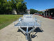 Used 6.4' x 16' All Aluminum Utility Trailer Dual Axle Straight Deck 7K GVWR Front