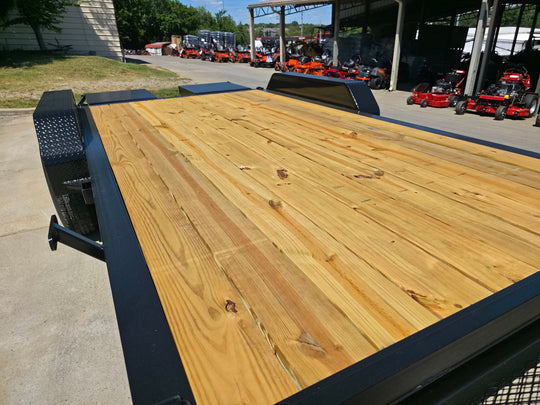 7x16 Equipment Trailer Dovetail Mini King Kong Ramps (2) 7,000LB Axles Pressure Treated Floor