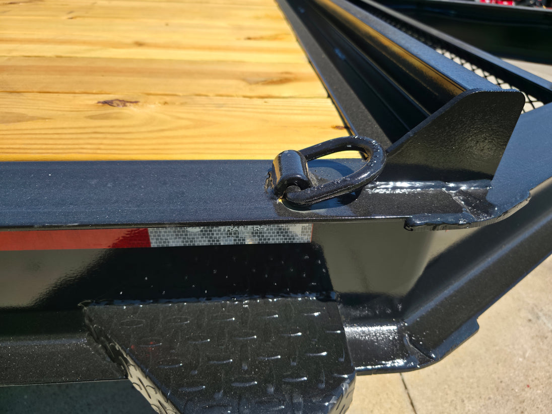 7x16 Equipment Trailer Dovetail Mini King Kong Ramps (2) 7,000LB Axles Tie Down Point