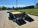 7x16 Equipment Trailer Dovetail Mini King Kong Ramps (2) 7,000LB Axles Left Rear Ramps Down