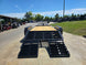 7x16 Equipment Trailer Dovetail Mini King Kong Ramps (2) 7,000LB Axles Rear Ramps Down