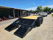 7x16 Equipment Trailer Dovetail Mini King Kong Ramps (2) 7,000LB Axles Right Rear Ramps Down