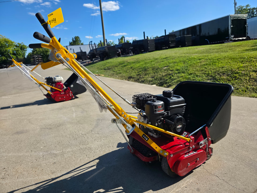 McLane 20-7-3.5B Front Throw 20" Reel Mower Briggs- 743521  Left Side