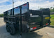 7x16 Telescopic Dump Trailer with 4ft Sides (2) 7K Axles W/ Hydraulic Jack Left Rear
