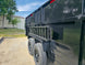 7x16 Telescopic Dump Trailer with 4ft Sides (2) 7K Axles W/ Hydraulic Jack Right Side Ramp