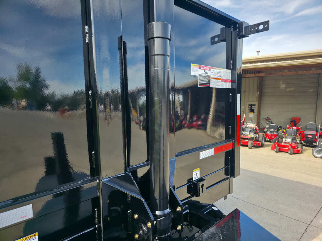 7x16 Telescopic Dump Trailer with 4ft Sides (2) 7K Axles W/ Hydraulic Jack Front Tele