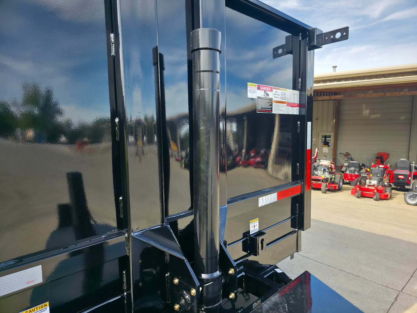 7x16 Telescopic Dump Trailer with 4ft Sides (2) 7K Axles W/ Hydraulic Jack Front Tele