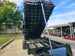 7x16 Telescopic Dump Trailer with 4ft Sides (2) 7K Axles W/ Hydraulic Jack Tele Lifted Right Side