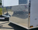 7x18 Hybrid Enclosed White with Alum Trim and Open Deck (2) 5200LB Axles ATP