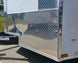 7x18 Hybrid Enclosed White with Alum Trim and Open Deck (2) 5200LB Axles ATP