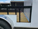 7x18 Hybrid Enclosed White with Alum Trim and Open Deck (2) 5200LB Axles Siding