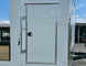 7x18 Hybrid Enclosed White with Alum Trim and Open Deck (2) 5200LB Axles Side Door