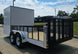 7x18 Hybrid Enclosed White with Alum Trim and Open Deck (2) 5200LB Axles Left Rear