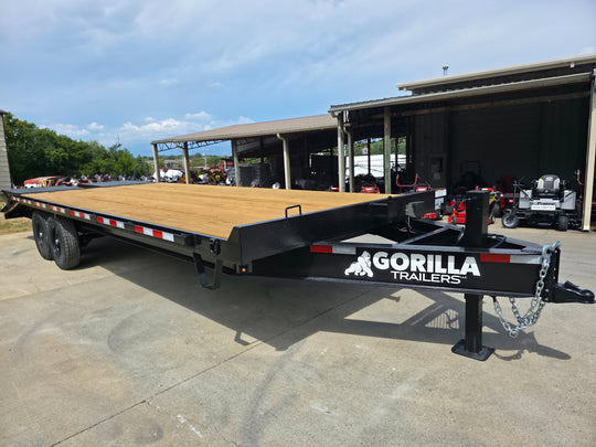 8.5x25 IBeam Deckover Trailer DoveTail (2) 7K Axles King Kong Ramps 14k GVWR - SLE Equipment - 2