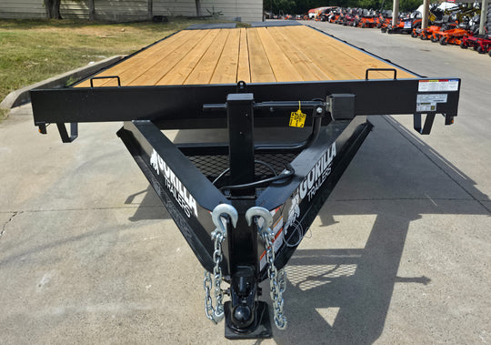 8.5x25 IBeam Deckover Trailer DoveTail (2) 7K Axles King Kong Ramps 14k GVWR - SLE Equipment - 10