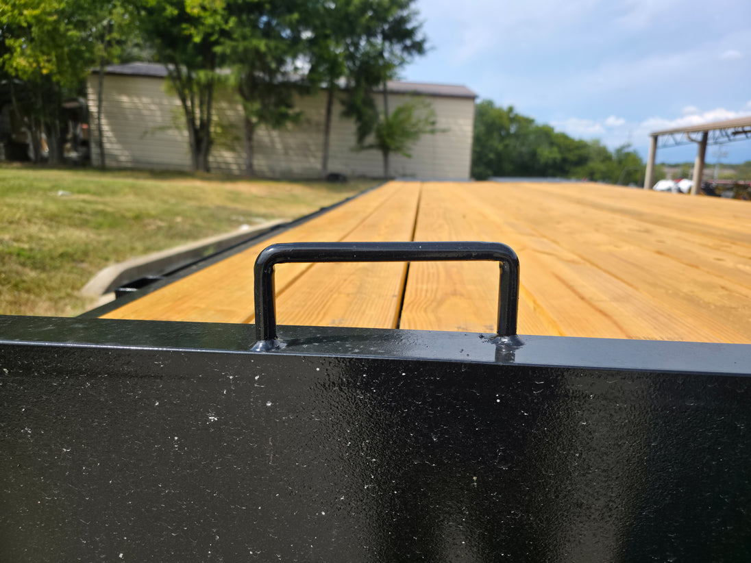 8.5x25 IBeam Deckover Trailer DoveTail (2) 7K Axles King Kong Ramps 14k GVWR - SLE Equipment - 14