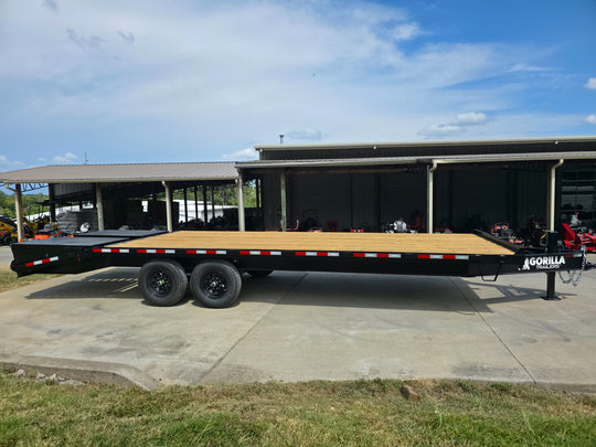 8.5x25 IBeam Deckover Trailer DoveTail (2) 7K Axles King Kong Ramps 14k GVWR - SLE Equipment - 5