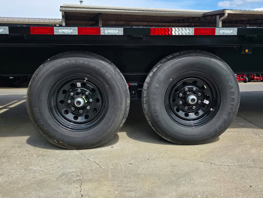 8.5x25 IBeam Deckover Trailer DoveTail (2) 7K Axles King Kong Ramps 14k GVWR - SLE Equipment - 27