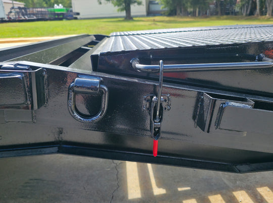 8.5x25 IBeam Deckover Trailer DoveTail (2) 7K Axles King Kong Ramps 14k GVWR - SLE Equipment - 25