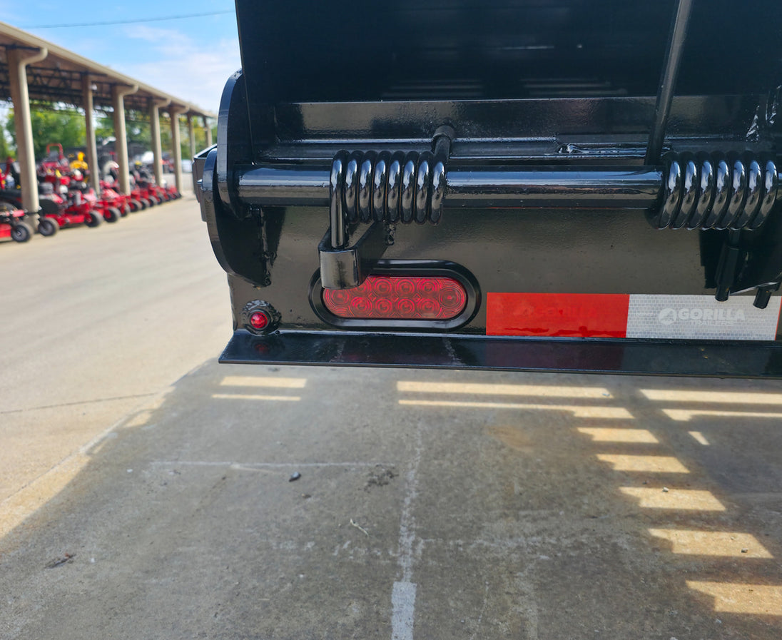 8.5x25 IBeam Deckover Trailer DoveTail (2) 7K Axles King Kong Ramps 14k GVWR - SLE Equipment - 26