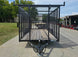 7x16 Debris Junk Trash Leaf Removal Trailer 6ft Mesh Sides and Ladder Racks 7k GVWR - SLE Equipment - 3