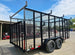 7x16 Debris Junk Trash Leaf Removal Trailer 6ft Mesh Sides and Ladder Racks 7k GVWR - SLE Equipment - 5
