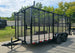 7x16 Debris Junk Trash Leaf Removal Trailer 6ft Mesh Sides and Ladder Racks 7k GVWR - SLE Equipment - 2